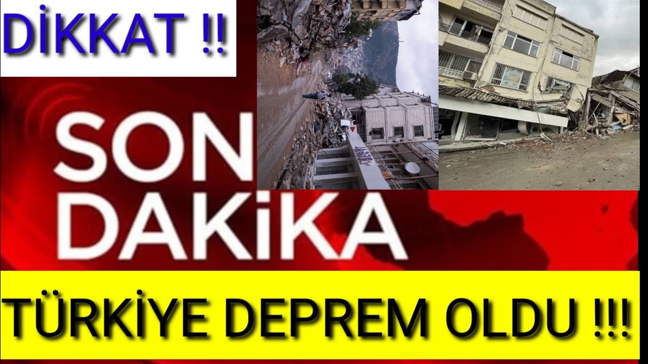 TÜRKİYE DEPREM OLDU HERKES DIŞARIDA ŞOK AÇIKLAMALAR