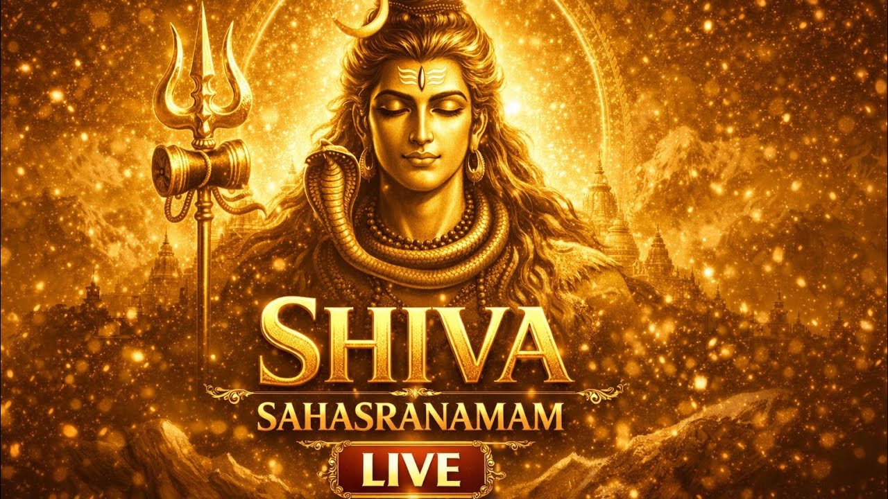 🔴 LIVE | Shiva Sahasranama Stotram | 1000 Names of Lord Shiva | Peace & Positivity