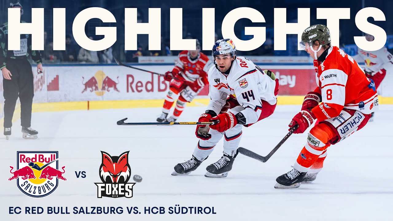 EC Red Bull Salzburg vs. HCB Südtirol Alperia - Game Highlights
