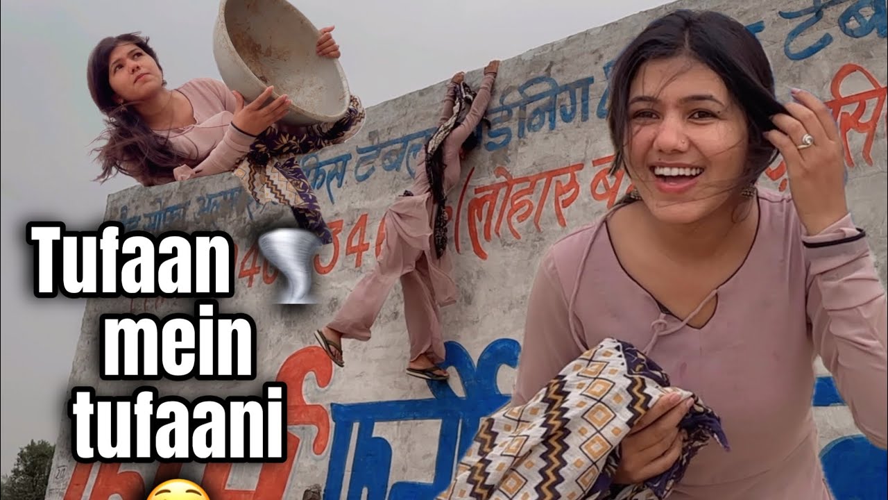 तूफ़ान में उड़ गया सामान || Manvi Singh Vlogs || 2025