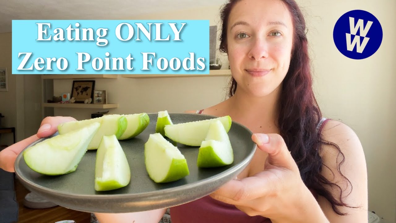 EATING ONLY ZERO POINT FOODS ALL DAY | Rachel Feragne