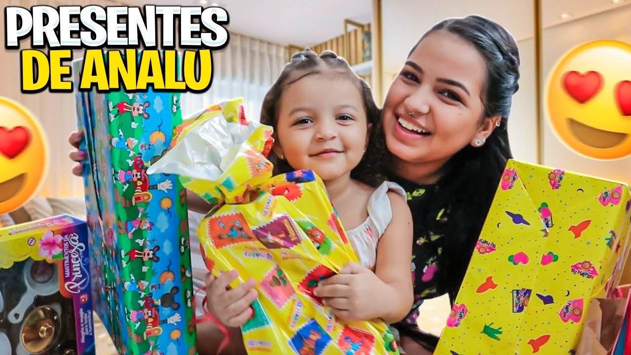 ABRINDO OS PRESENTES DA FESTA DE ANALU 🥳 *muita coisa linda*