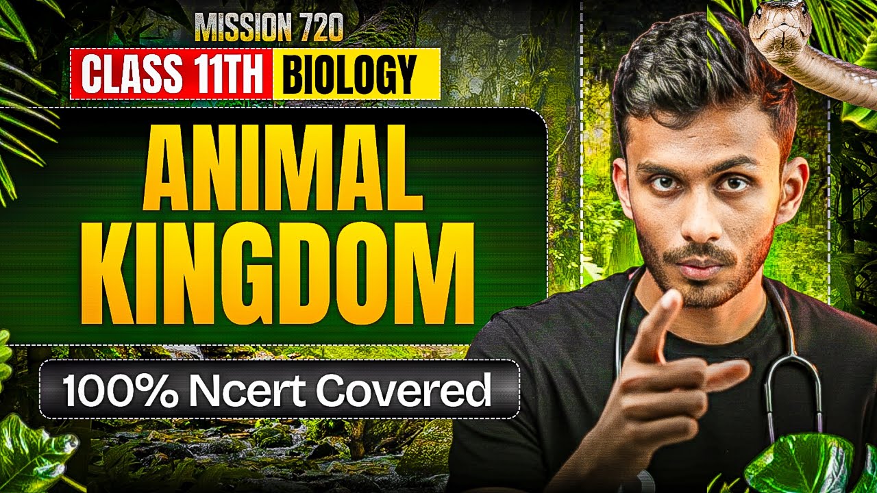 Animal Kingdom ONE SHOT | FULL DETAIL with PYQ Tagged | Class 11th NEET