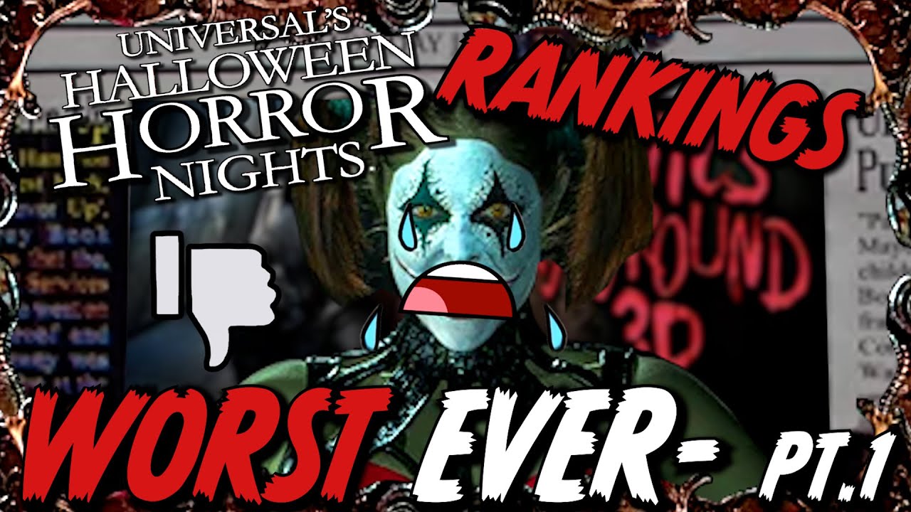УЖАСНЫЕ призраки в HHN Орландо. 13-летний рейтинг HHN Орландо, часть 1