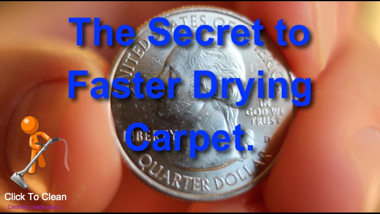 The Secret to Faster Drying Carpet