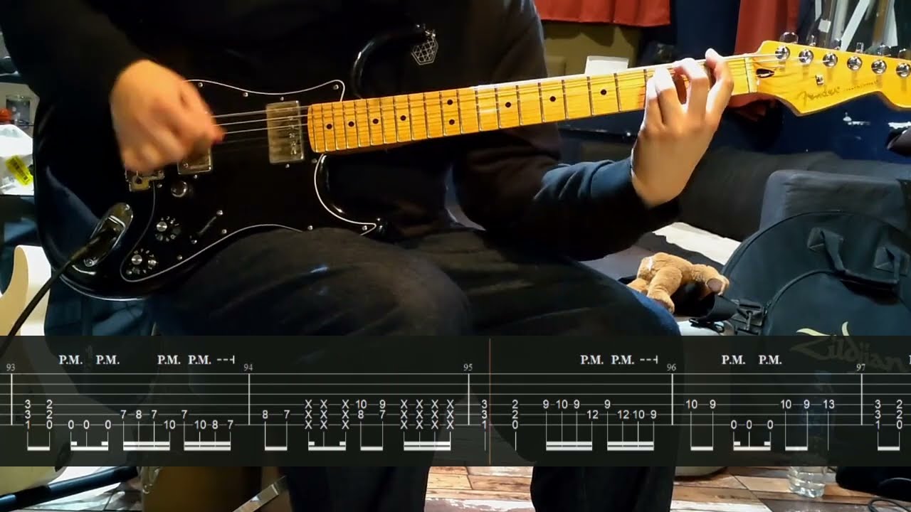 LANDMVRKS - Death feat. DR€W ¥ORK (Guitar cover with screen tab)
