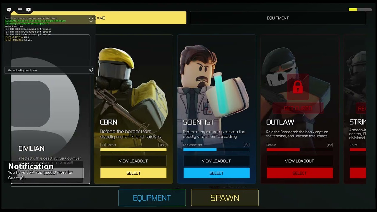 Gassing the entire map - (virus border roleplay)