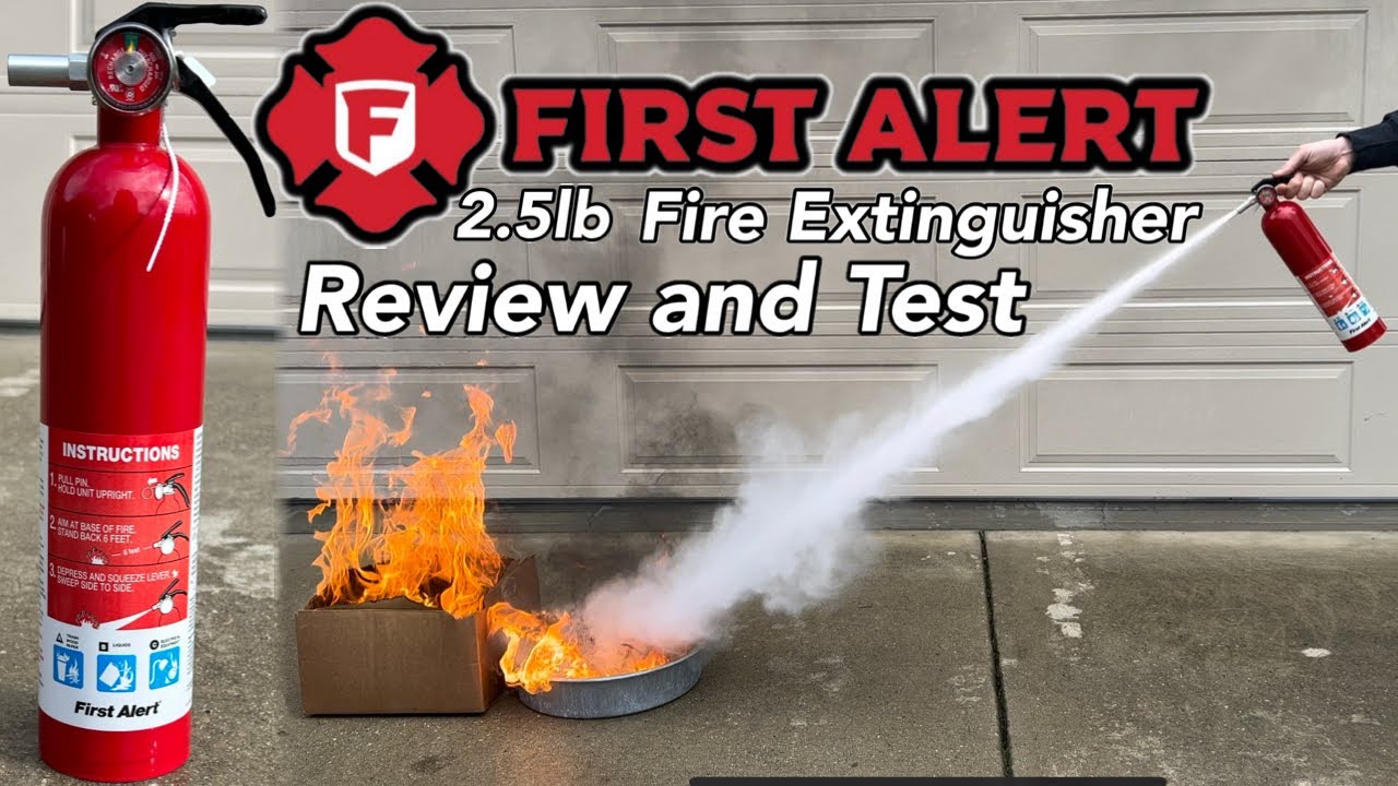 First Alert 2.5lb ABC Fire Extinguisher | Review and Test