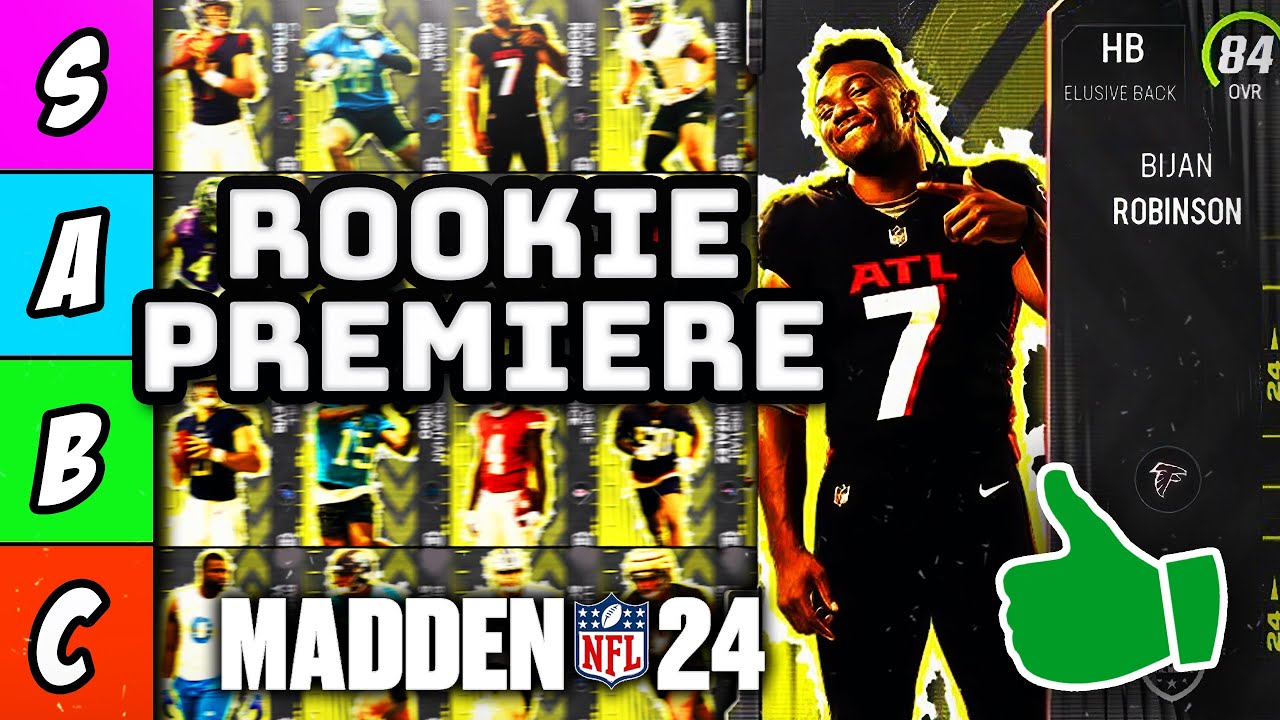 RANKING the BEST ROOKIE PREMIERES in Madden 24 Ultimate Team (Tier List)