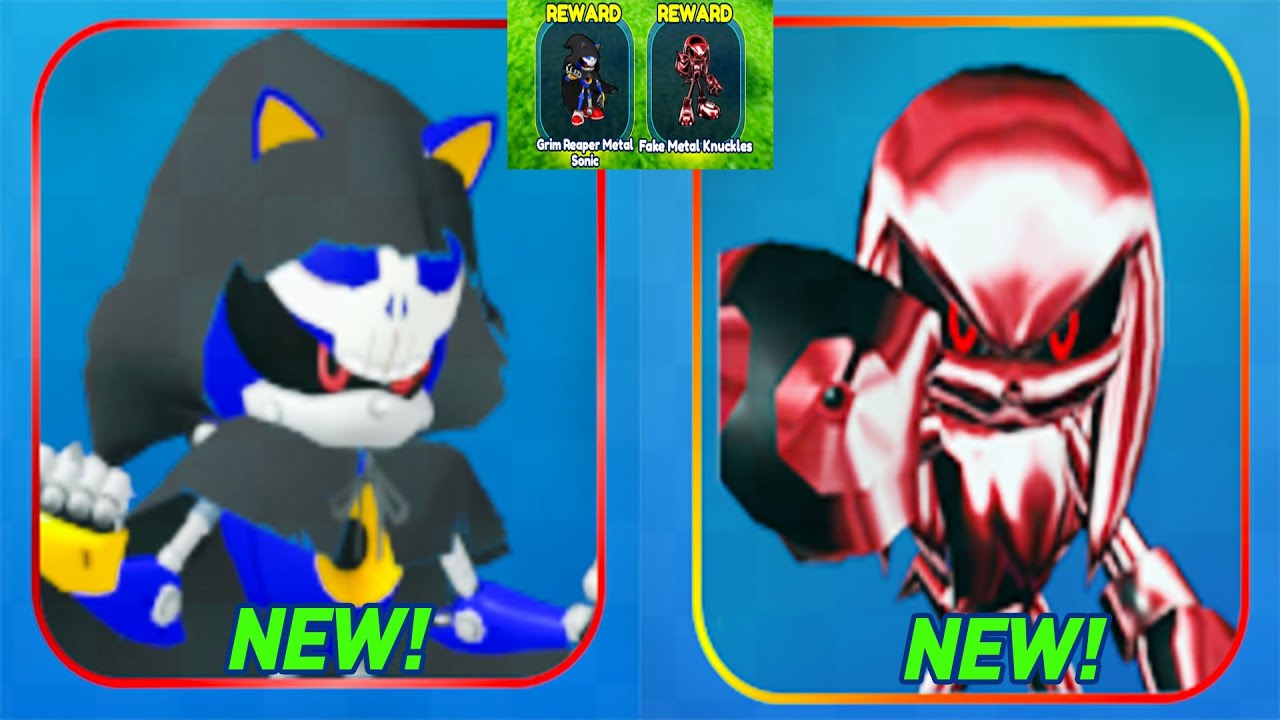 Sonic Speed Simulator 🐺 UNLOCK 2 BRAND NEW RUNNERS: Grim Reaper Metal Sonic & Fake Metal Knuckles