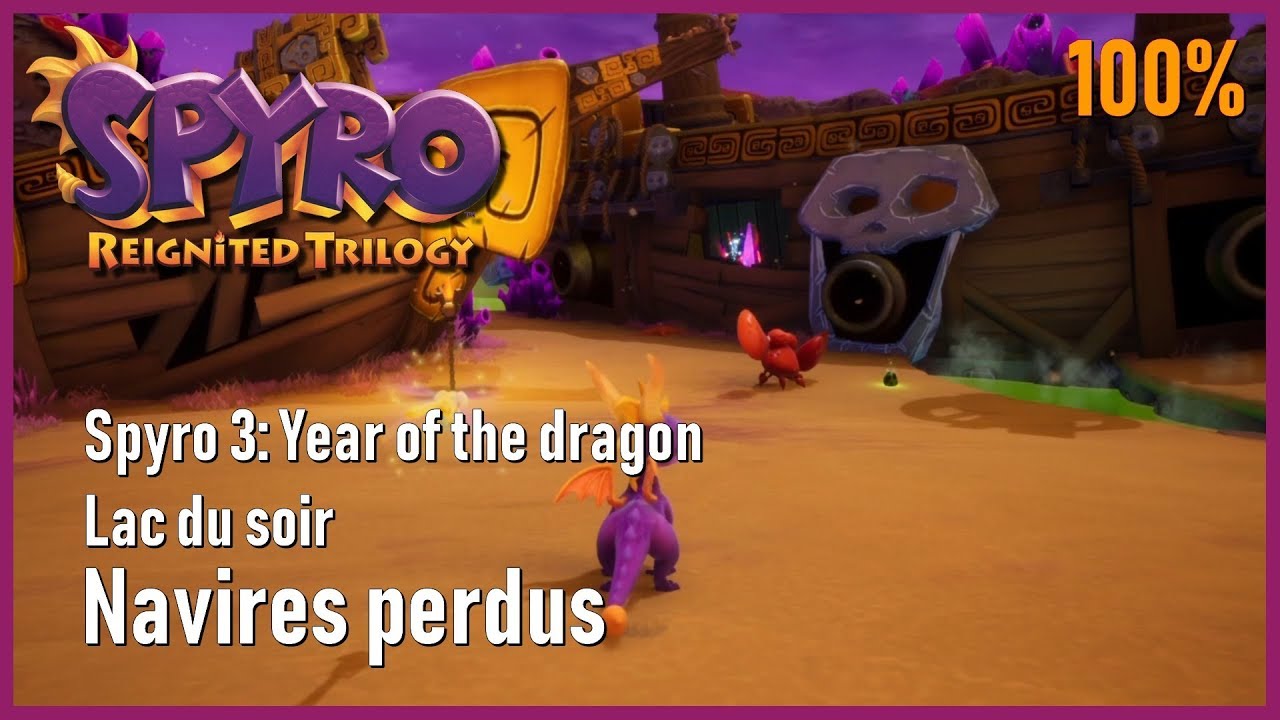 Spyro 3: Year of the dragon - Lac du soir - Navires perdus