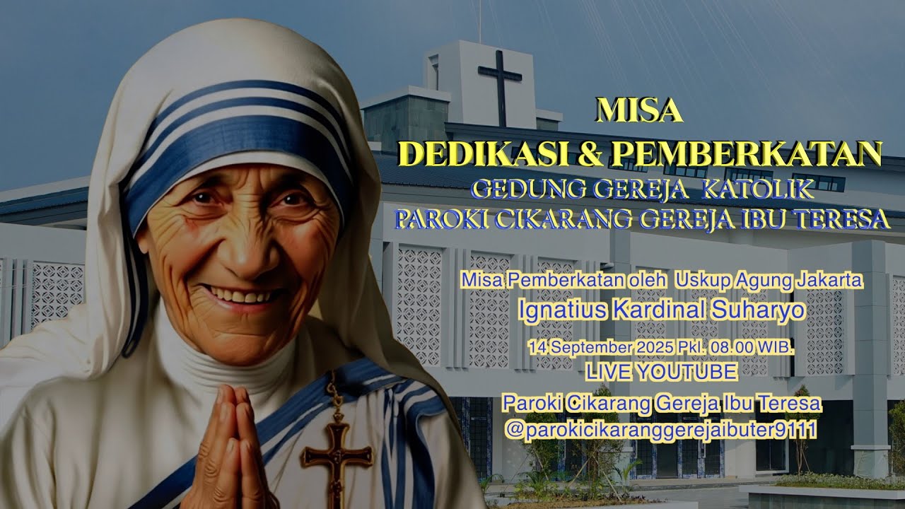 Live Streaming Misa Dedikasi Pemberkatan Altar dan Gedung Gereja Paroki Cikarang