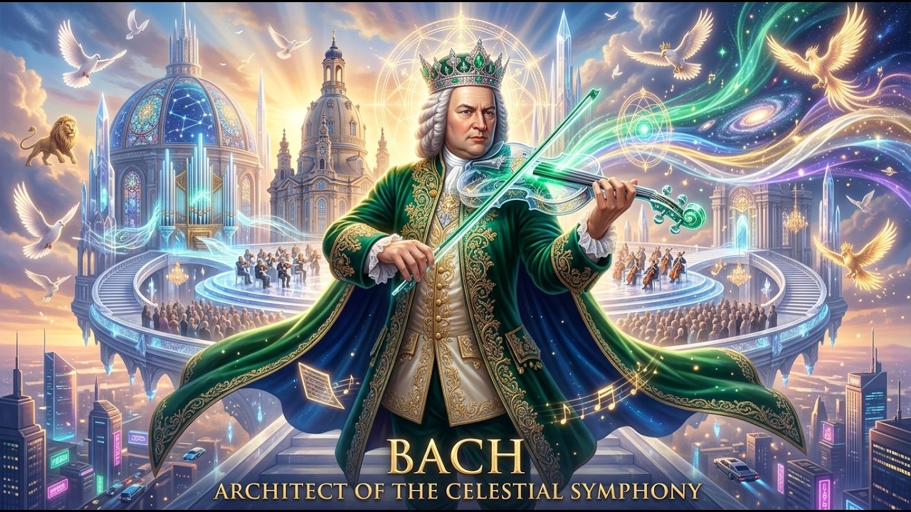 ⚡ Bach Ascends in Melodic Techno 2026 🎻 | Futuristic Cyber Fugue Symphony