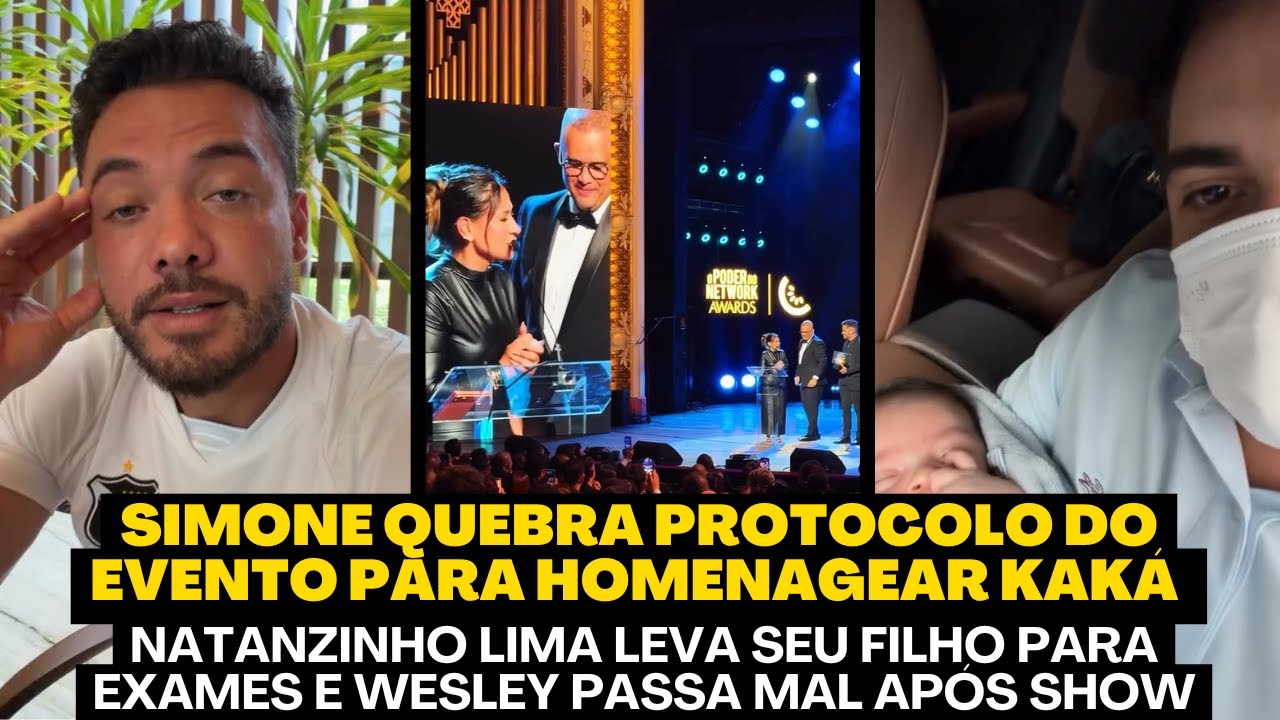 WESLEY SAFADÃO PASSA MAL EM SHOW E SIMONE MENDES QUEBRA PROTOCOLO PARA HOMENAGEAR SEU MARIDO KAKÁ