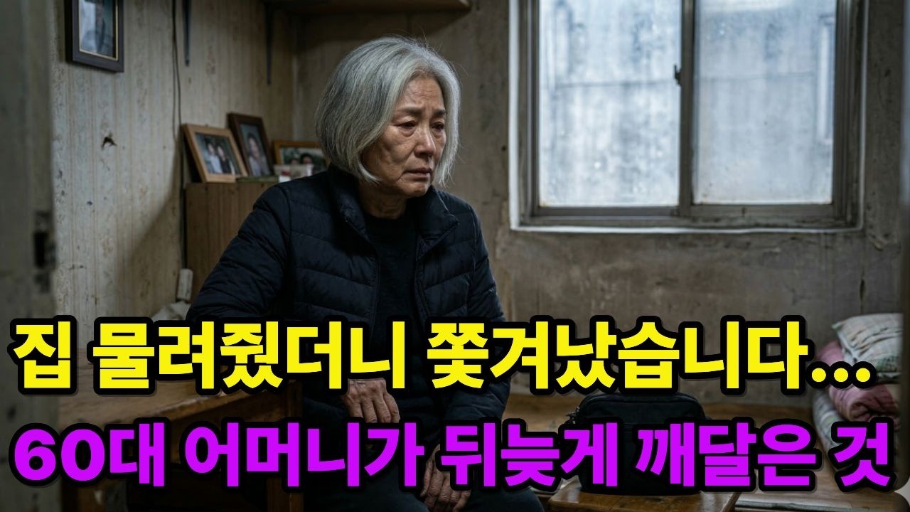 아들에게 집 물려줬더니 쫓겨났습니다...60대 어머니가 뒤늦게 깨달은것 시니어사연I노후사연I인생이야기 #노후사연 #시니어사연 #인생이야기 이야기