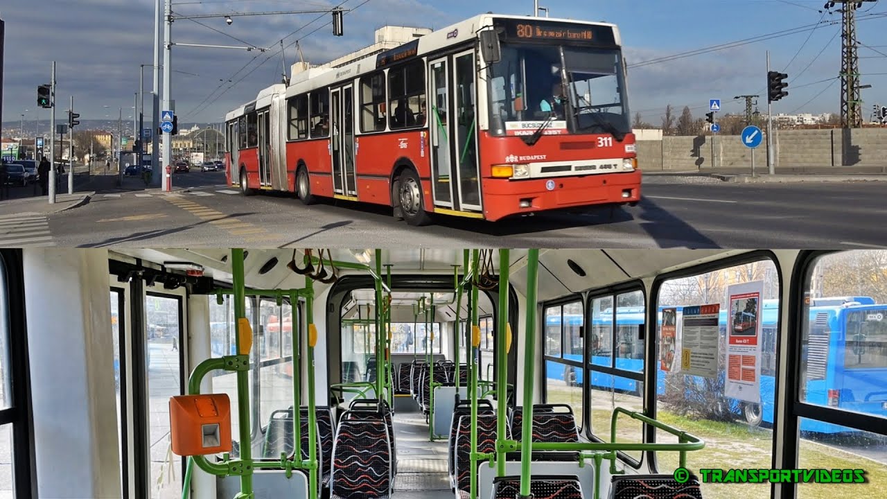2023.03.10. - Utazás egy Ikarus 435.81-es típusú trolibusszal (311) a 80-as vonalon Budapesten