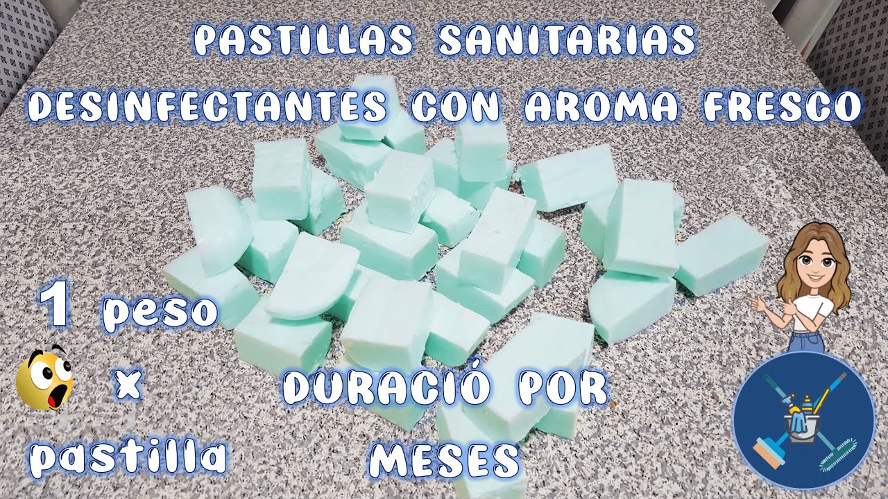 Pastillas sanitarias desinfectantes con aroma fresco - 1 PESO X PATILLA SANITARIA