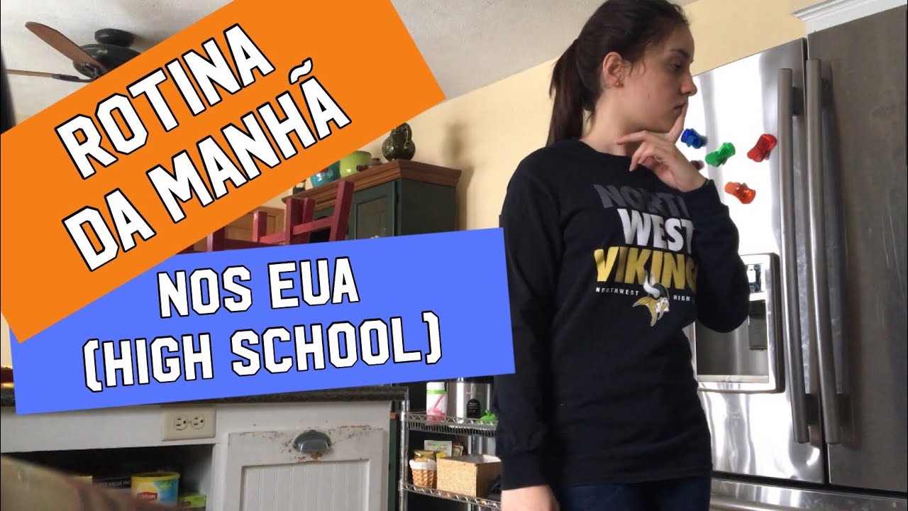 Rotina da manhã nos EUA 🇺🇸 (para ir para escola)