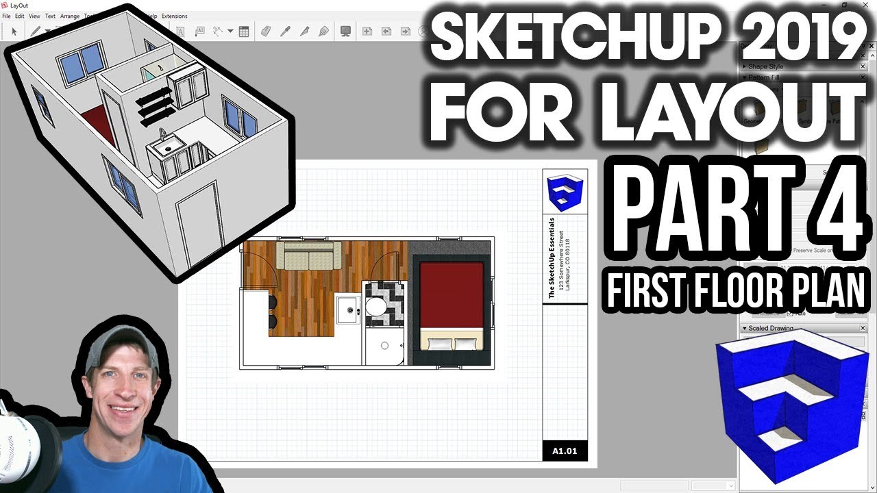 SKETCHUP 2019 ДЛЯ РАЗМЕТКИ — Часть 4 — Создание плана первого этажа в Layout