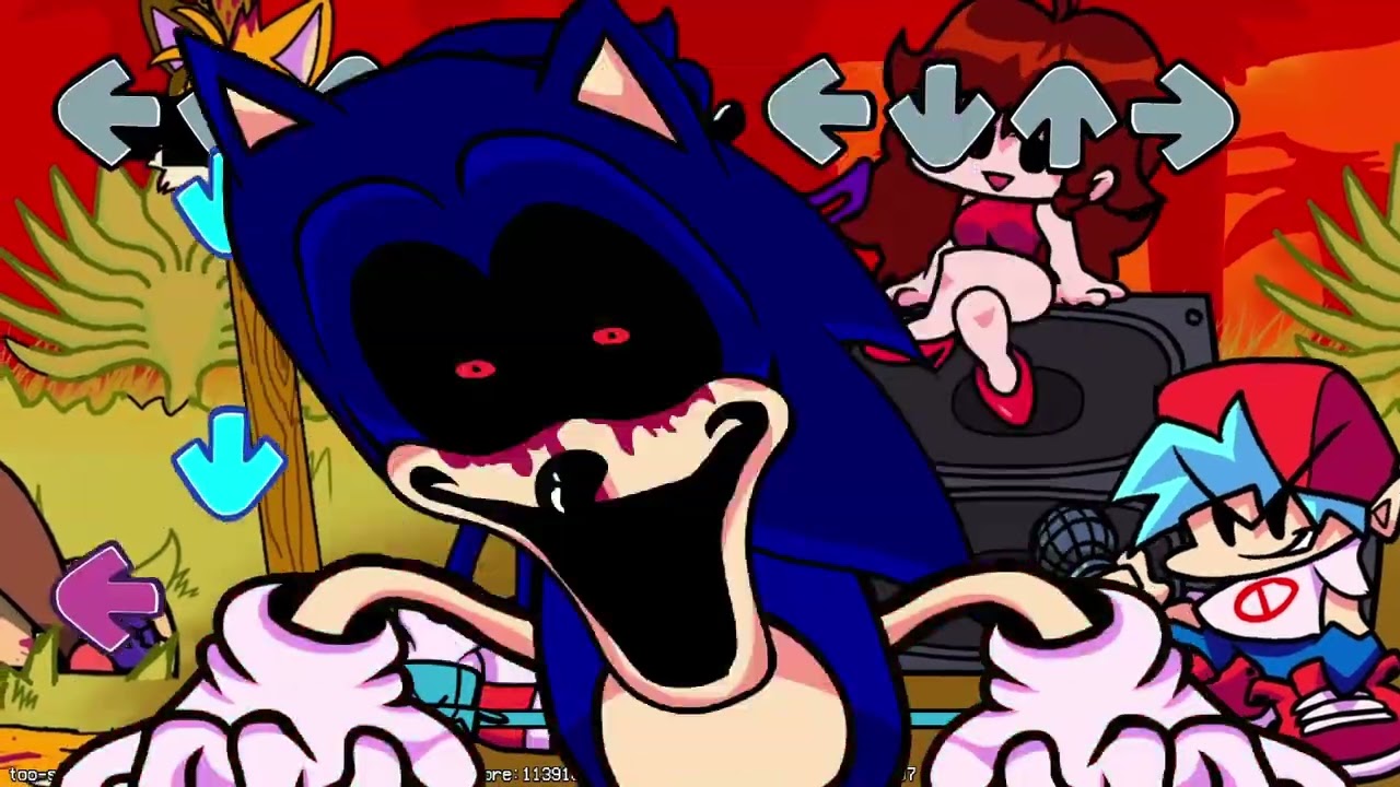 friday night funkin vs sonic exe too slow hard 1 hour