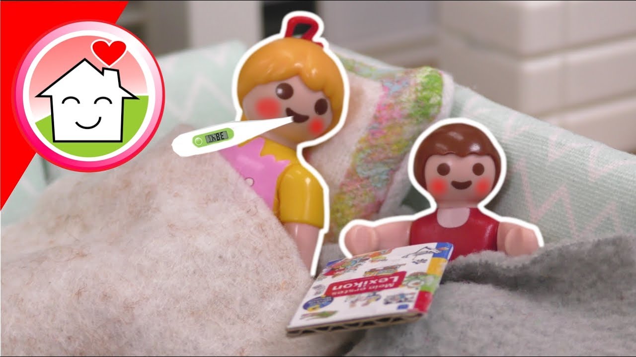 Playmobil Familie Hauser - Anna und Lena haben Fieber  - Geschichte für Kinder