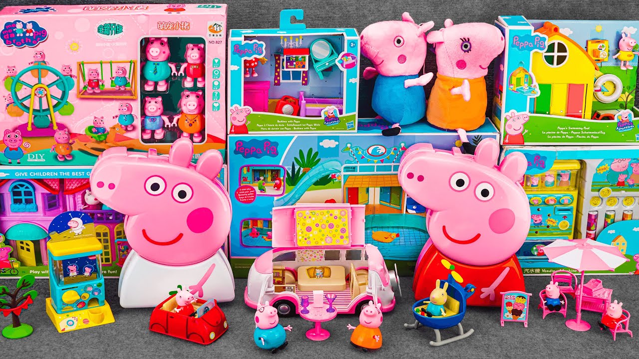 Peppa Pig Toys Unboxing Asmr | 70 Minutes Asmr Unboxing With Peppa Pig ReVew | Supermarket Playset