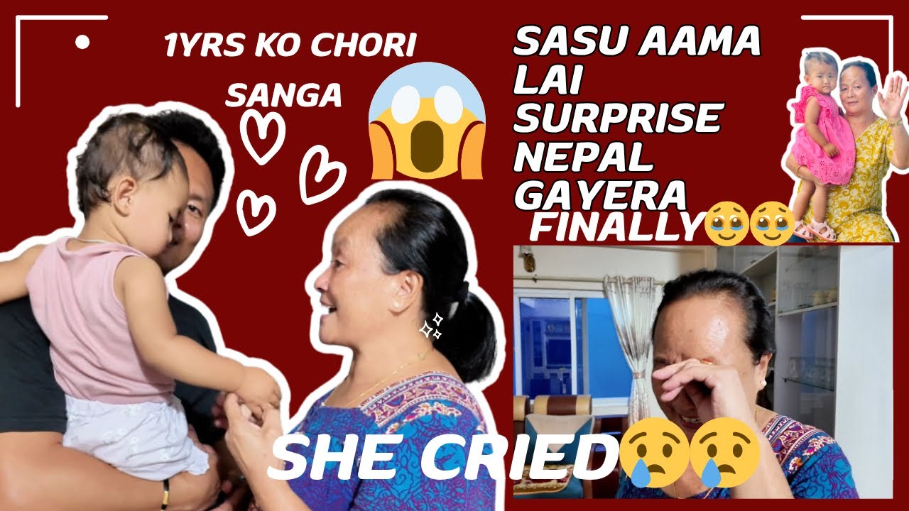 1barsa chori snga travel kasto bhayo? Sasu aama lai surprise Nepal gayera🥹 she cried 😢😢| N P | Eps-8
