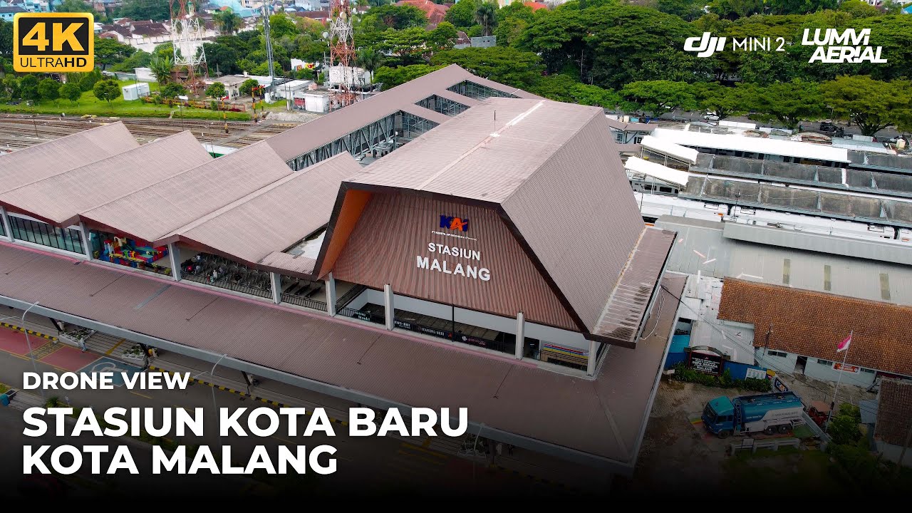 DRONE VIEW KOTA MALANG - STASIUN KOTA BARU 4K