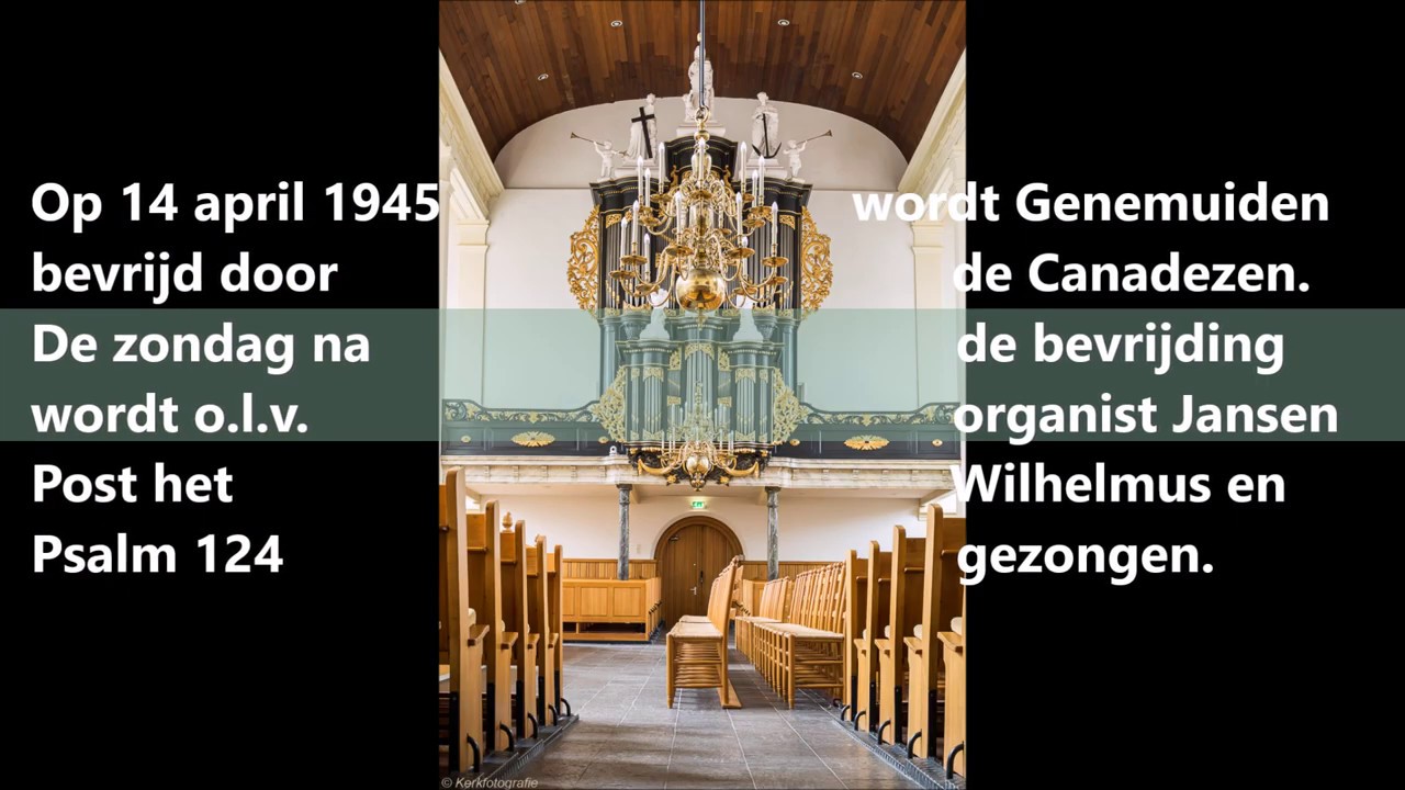 Psalm 124 vers 1, 3 en 4 met Genemuider Bovenstem - Chr. Genemuider Mannenkoor Stereo o.l.v. H.Hoeve