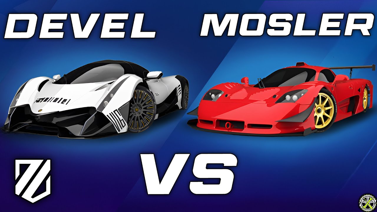 1-star Devel Sixteen vs STOCK Mosler in Gauntlet: Asphalt Legends