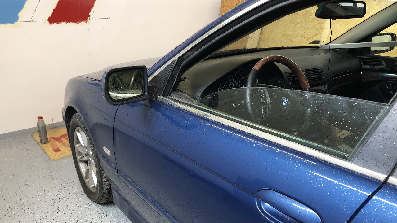 BMW E39 530d naprawa mechanizmu el. szyb, jak zdemontować / zdjąć boczek