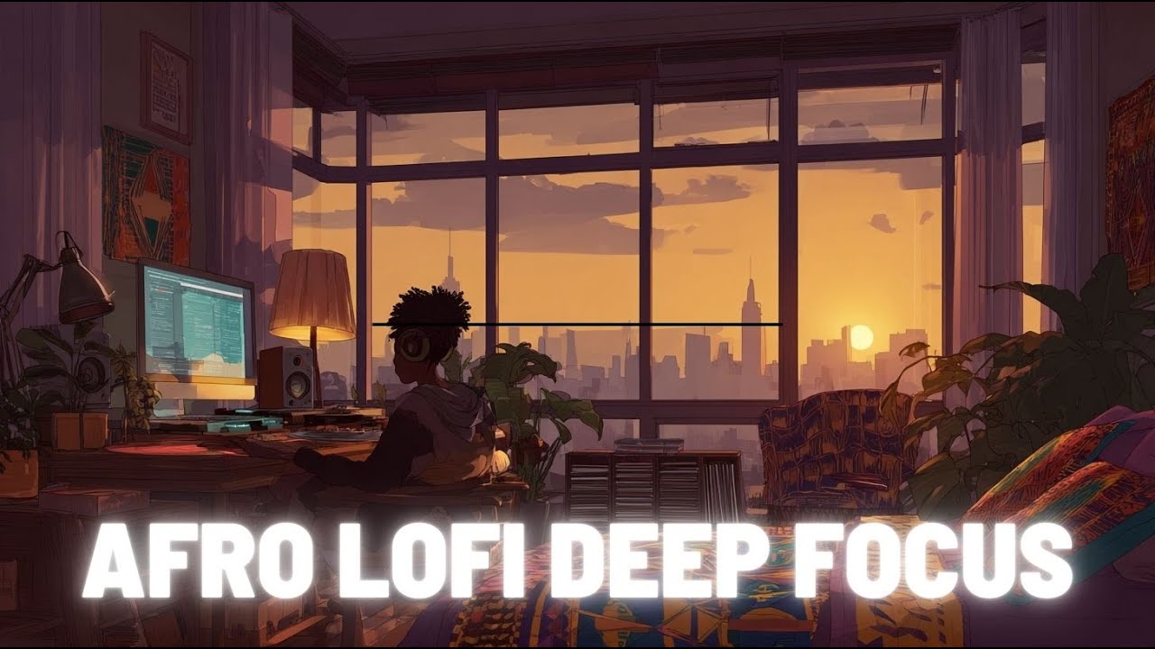 AFRO LOFI DEEP FOCUS chill afrobeats to study/work to [6 hour mix]