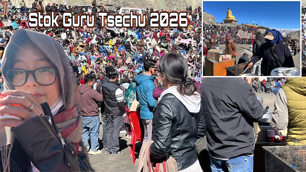 Stok Guru Tsechu Festival in Ladakh 2026 | Culture, Crowd & Helping My Mom’s at Momo Stall 🫶🏻