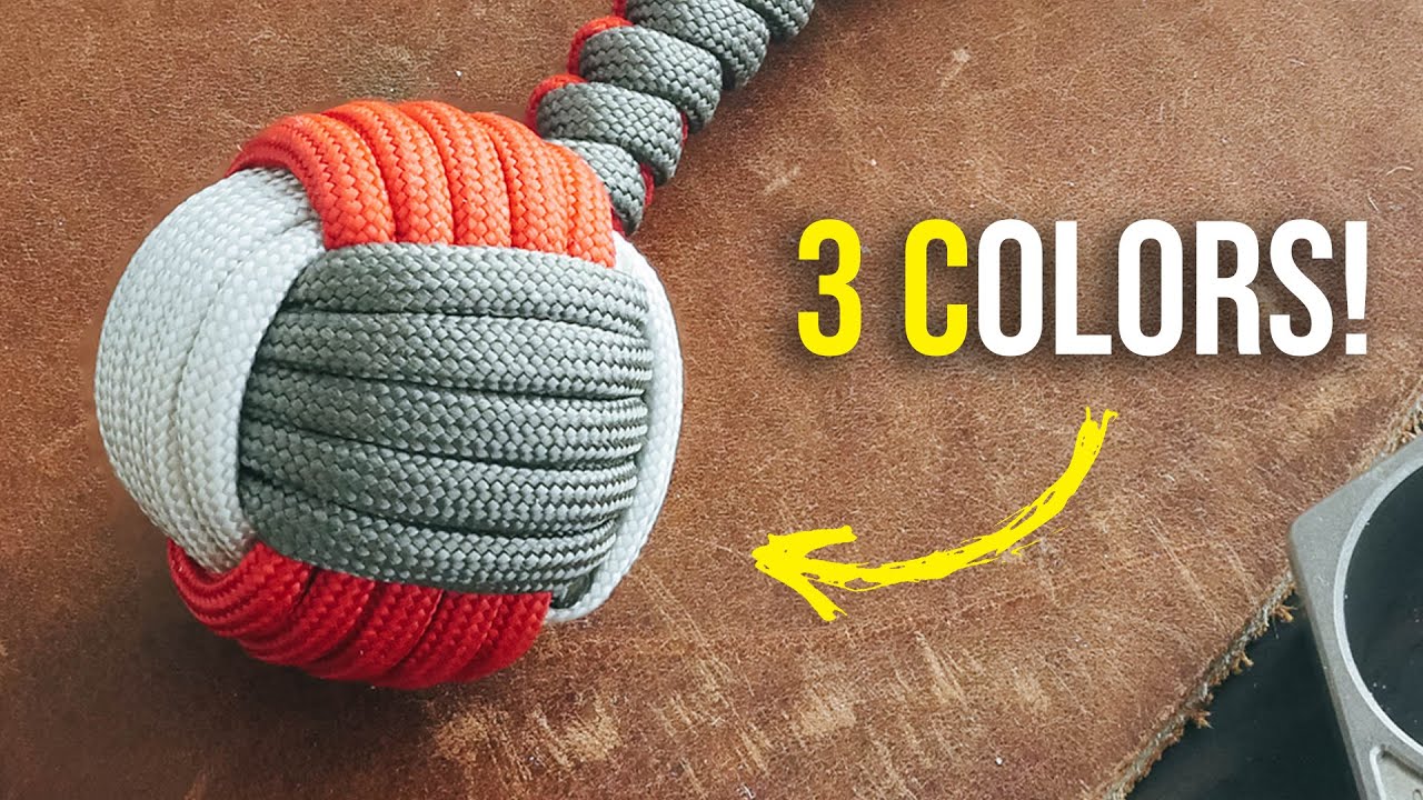 This Is Possible? 3 Color Monkey's Fist! | HOW TO