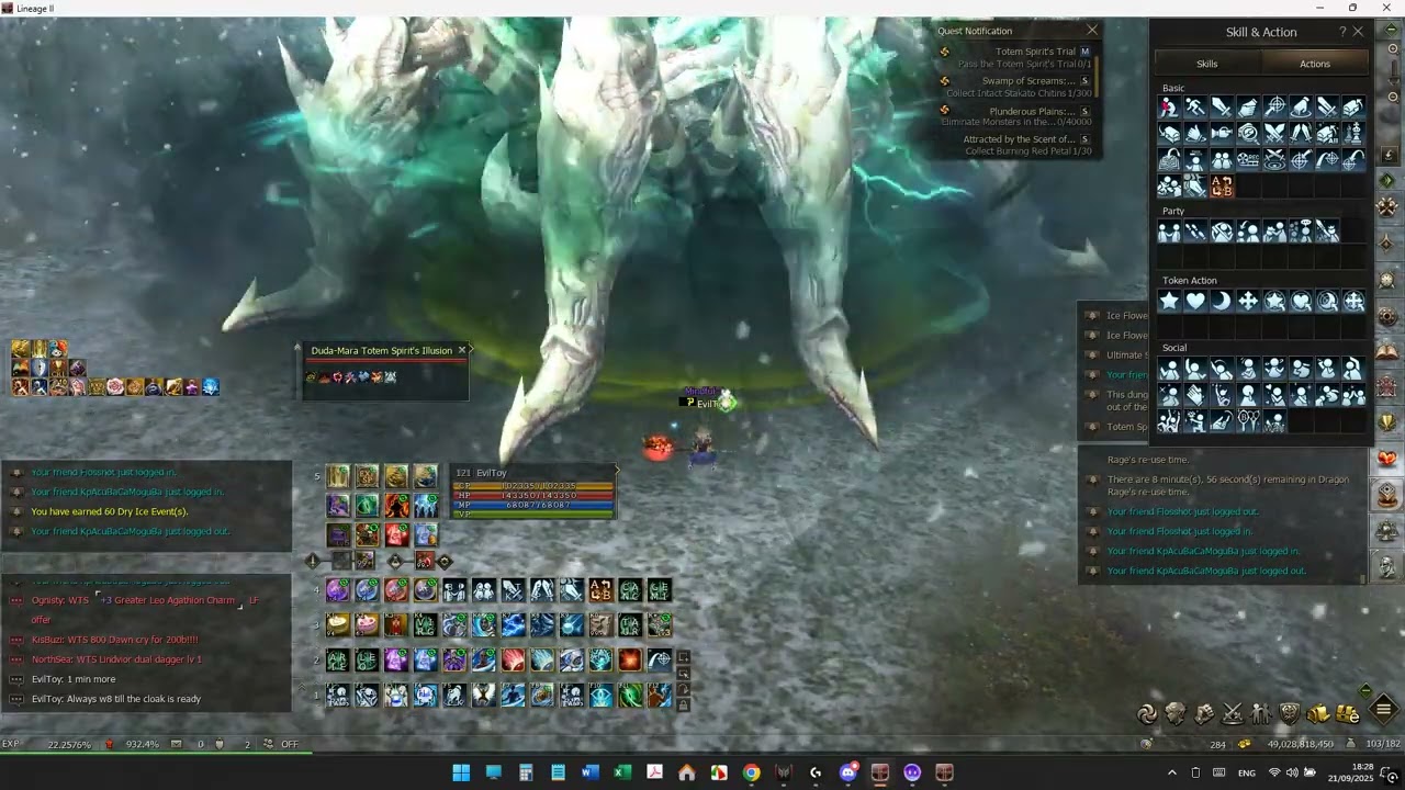Quest: Totem Spirit's Trial - The Last Boss (3rd Boss) only!