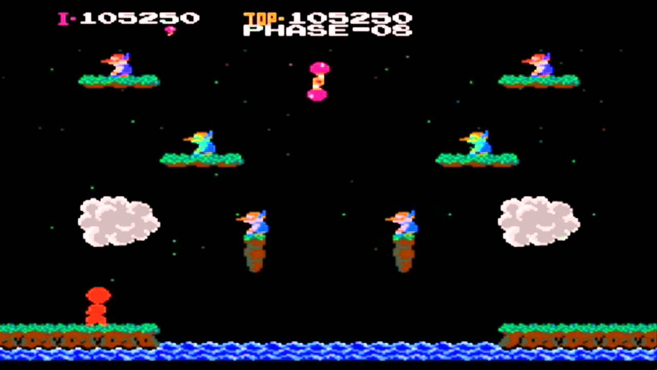 NES / PEGASUS - Balloon Fight - PHASE 01-15 - Gameplay - HD