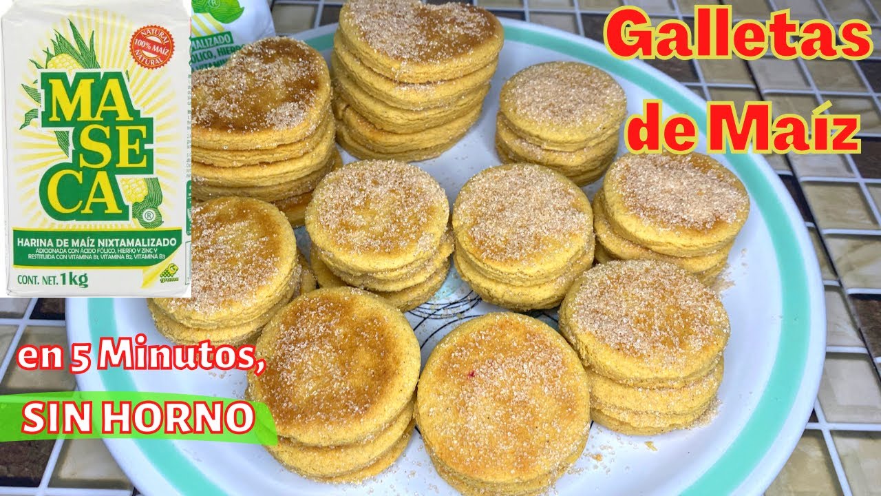 ‼️#viral Galletas de Maíz en 5 Minutos SIN HORNO: Receta Facil, Economica y Deliciosa #like