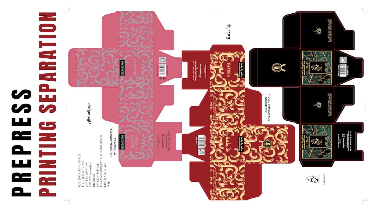 Master Prepress Printing for Perfume Packaging | Full Separation Workflow