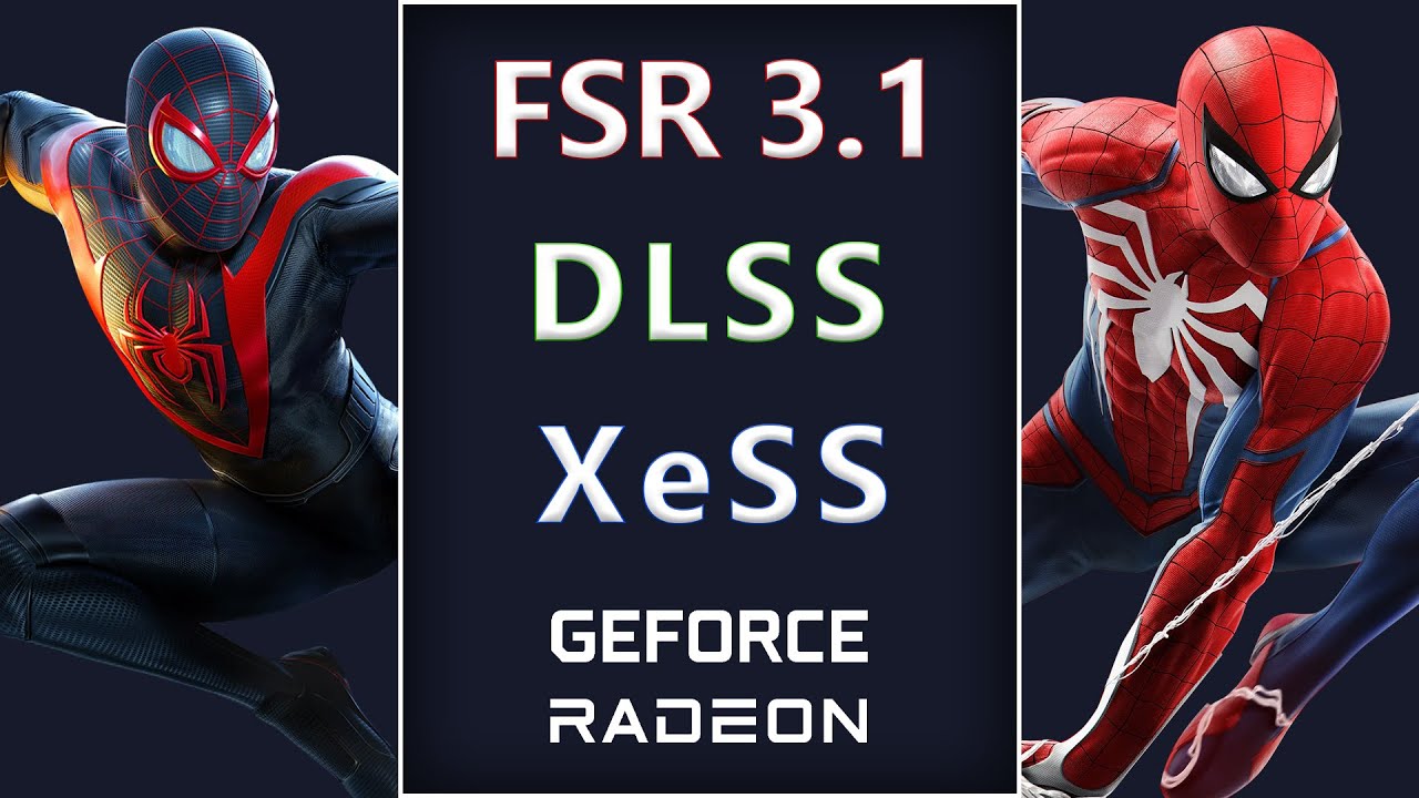 FSR 3.1 против XeSS против DLSS, Radeon против GeForce, Человек-паук и Майлз Моралес (FSR лучше н...