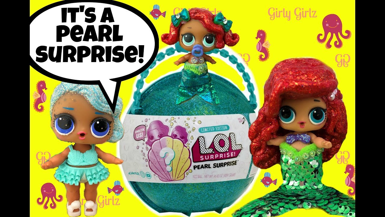 LOL Pearl Surprise Ball with Blind Bag Surprises 😍Color Change Mermaid Doll Video