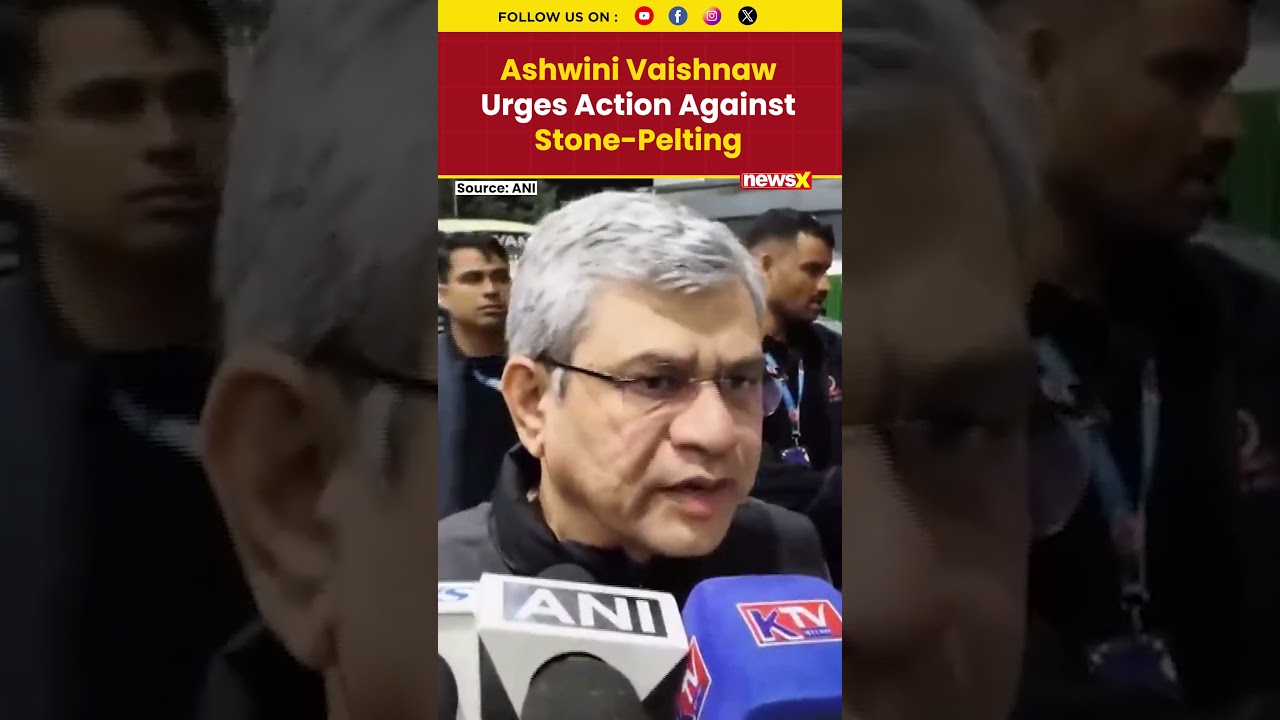 Vaishnaw Demands Action After Stone-Pelting on Vande Bharat Trains #shorts #ashwinivaishnav