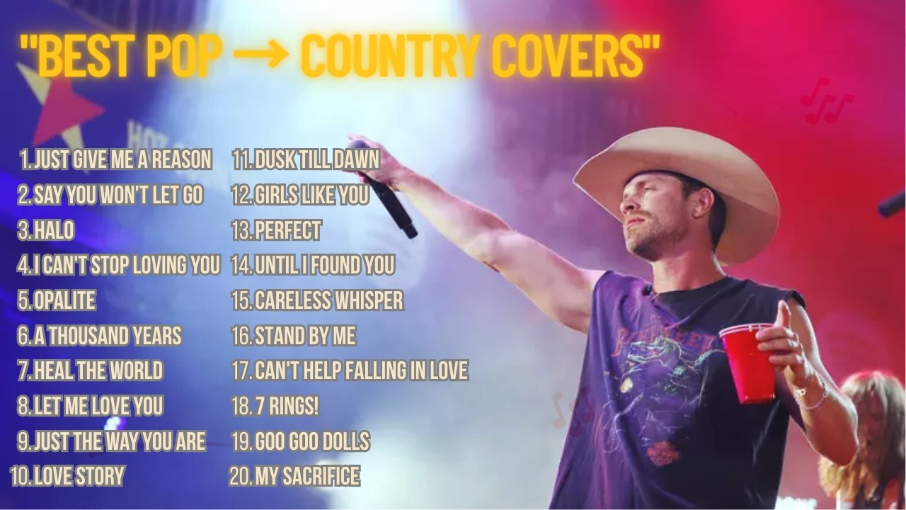 Relaxing Country Covers of Popular Pop Songs - Best of Country Music 2026