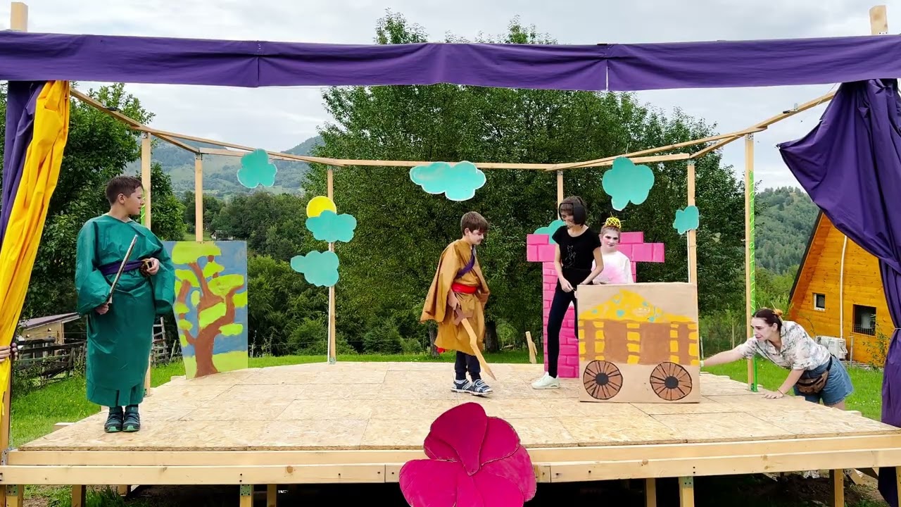 Drumul care nu ducea nicăieri – un spectacol creat de copii în stilul kabuki