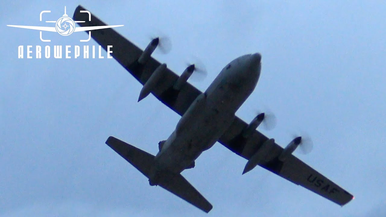 Arkansas ANG Lockheed C-130H Hercules performs pre-race flyover at Bristol Motor Speedway 17-18Sep21