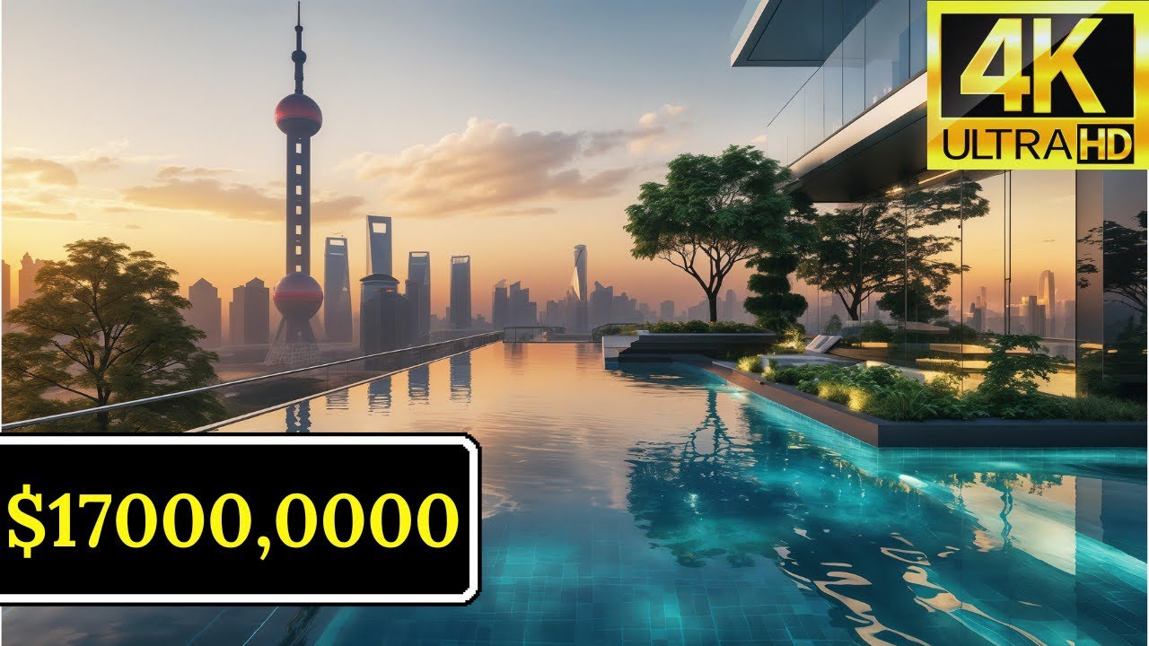 Shanghai Sky Garden Penthouse Tour 🌆 | Ultra-Luxury Living in the Clouds 🇨🇳