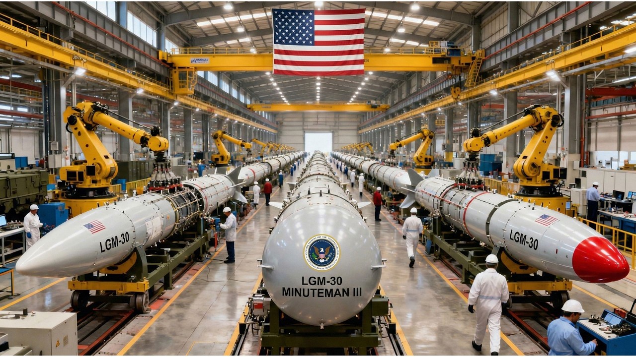 Shocking! The US is accelerating production of LGM 30 Minuteman III missiles to support its war effo