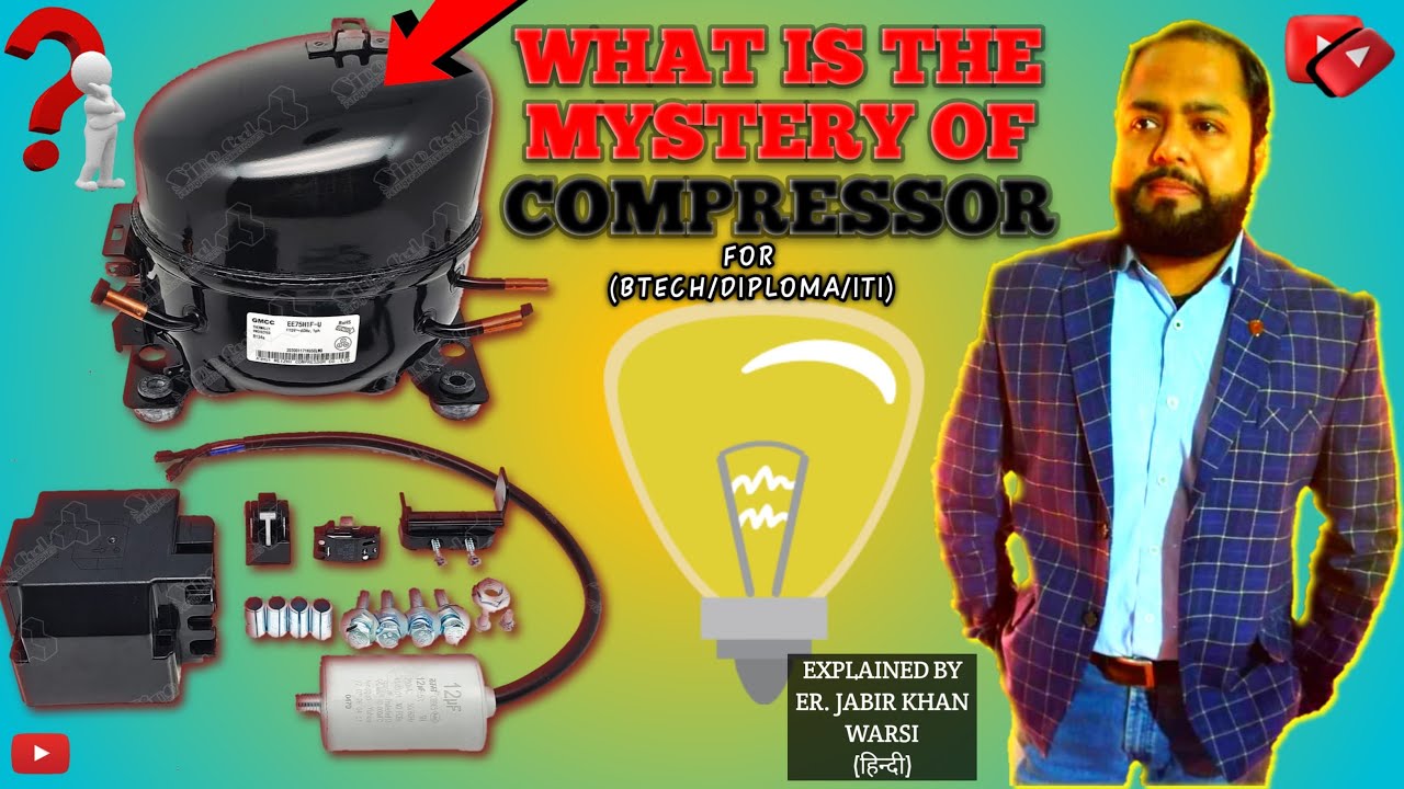 How does a compressor work || compressor kaise Kam karta hai #compressor #refrigerator #hvac