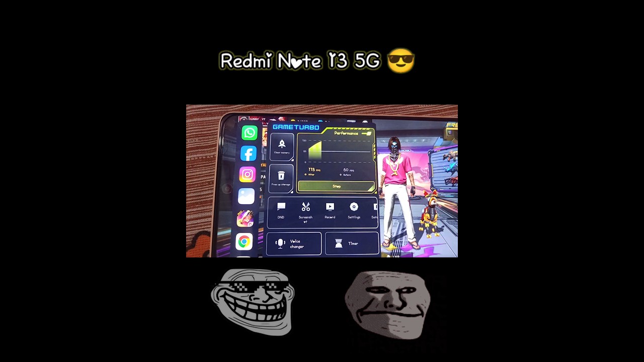 Redmi Note 13 5G 😎 #shorts #youtube #freefire #redminote135g #redmi #ytshorts