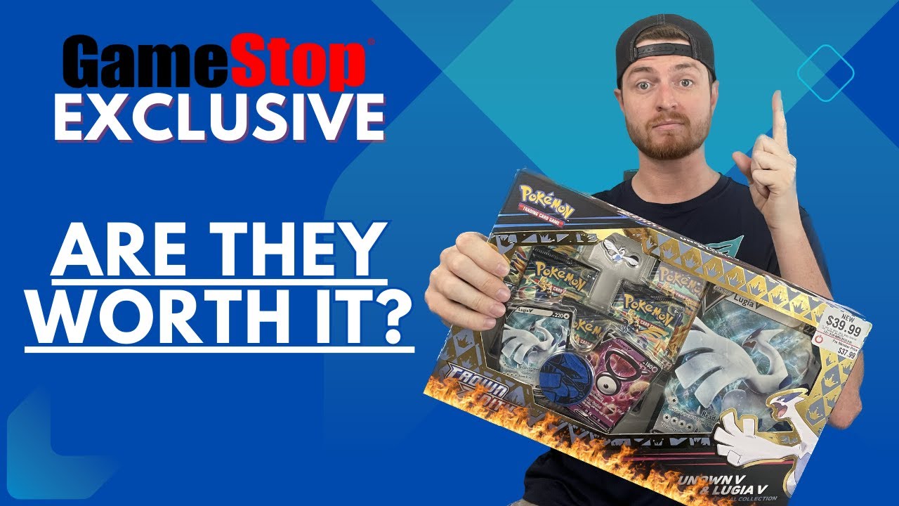 Opening the Surprise GameStop Exclusive Unown V and Lugia V Crown Zenith Box - AND Every Other Box