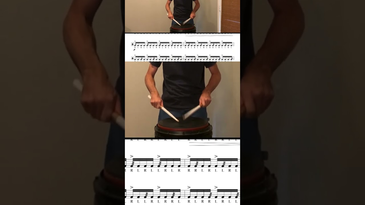 Snare Drum Parabuzzle Coordination Exercise #marchingpercussion #drummer